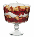 3 Qt glass trifle